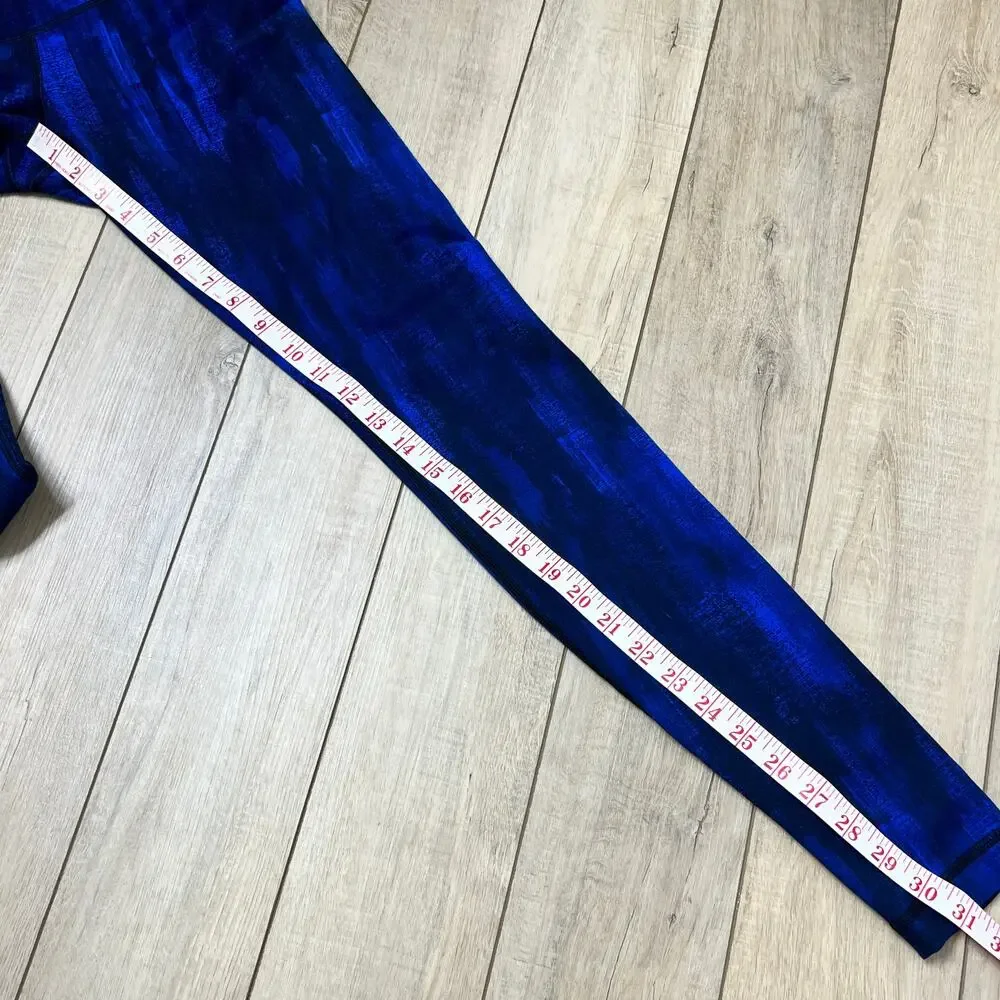 Lululemon Wonder Under Pant Roll Down Luon Nightsky Blue Leggings Size 6